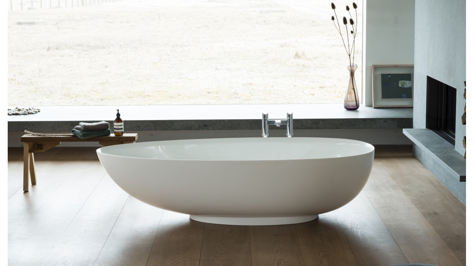 Gareth Ashton Barwon 1690mm Stone Freestanding Bath Harvey Norman