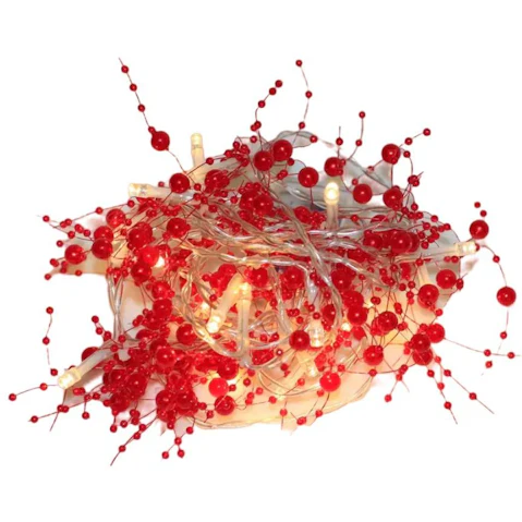 TM 20 LED Red Pearl Chain String Light