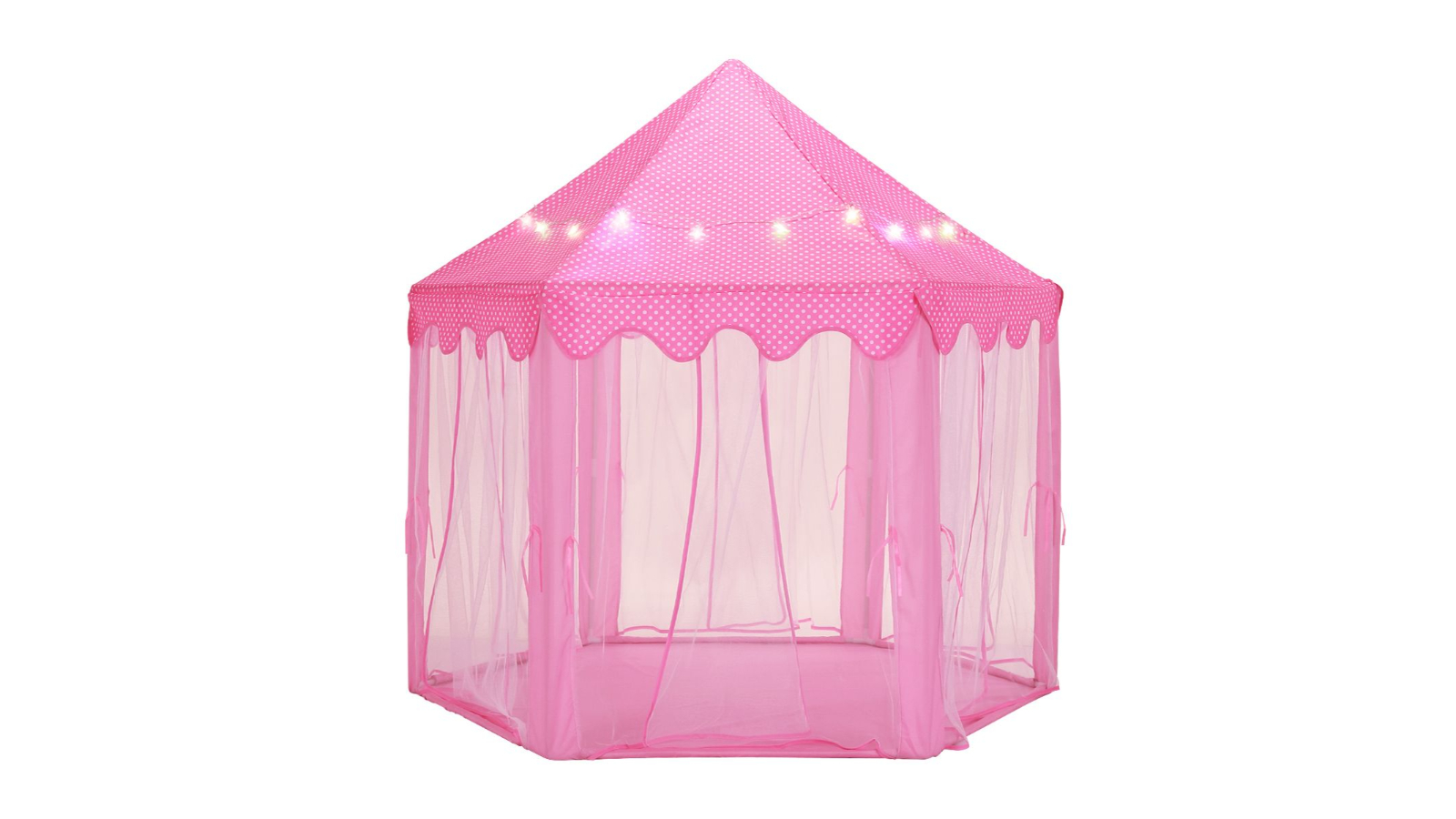 Kids Pink Princess Castle Tent Playhouse