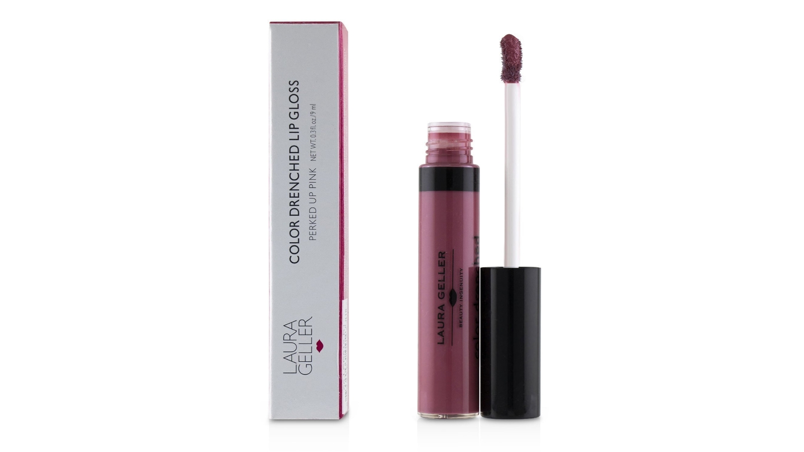 Laura Geller Color Drenched Lip Gloss - #Perked Up Pink -9ml/0.3oz