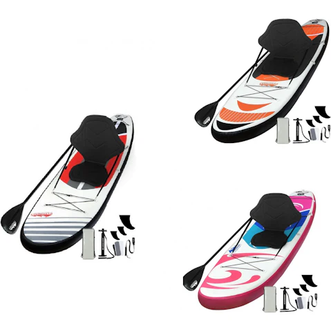 Weisshorn 11ft Inflatable Stand Up Surfboard with Kayak Paddleboard