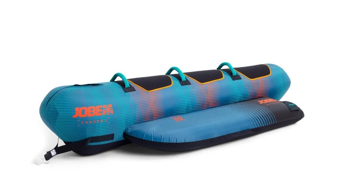Jobe Chaser 3 Person Hot Dog Style Inflatable Towable Ski Tube