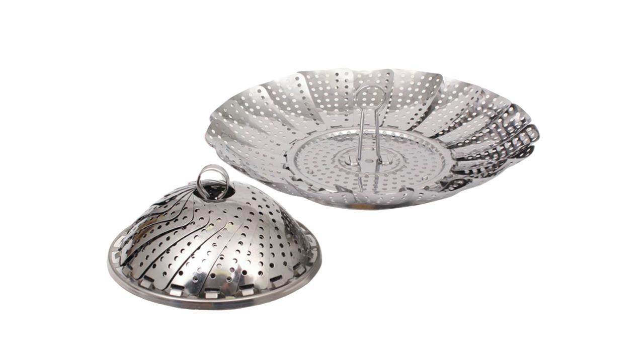 Appetito Stainless Steel 23cm Vegetable Steamer Basket