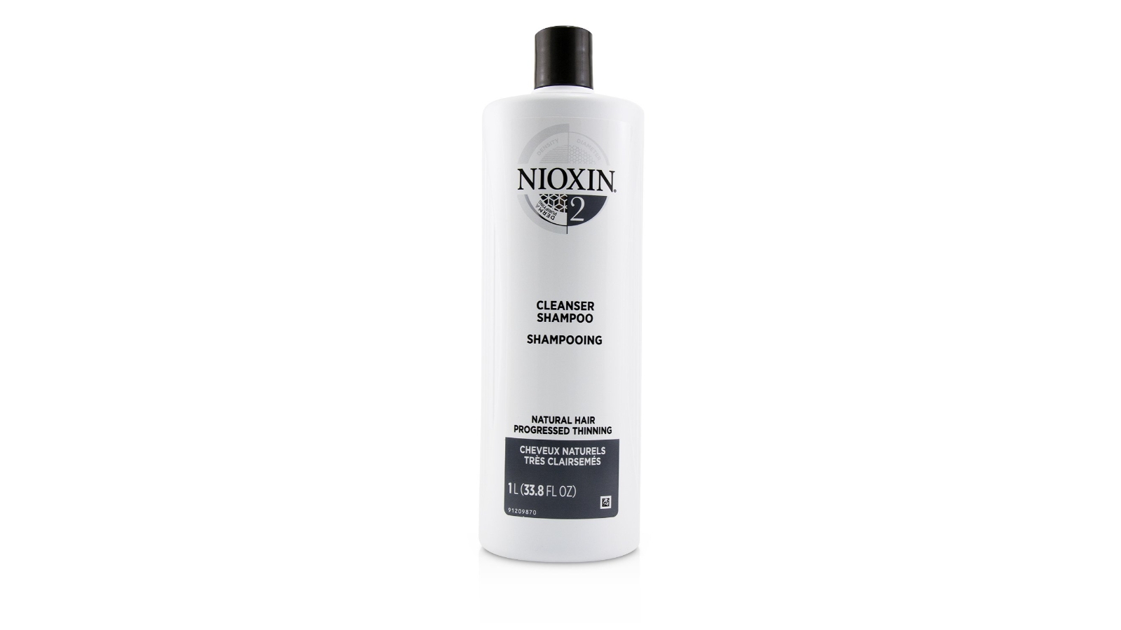 Nioxin Derma Purifying System 2 Cleanser Shampoo (Natural Hair, Progressed Thinning) -1000ml/33.8oz