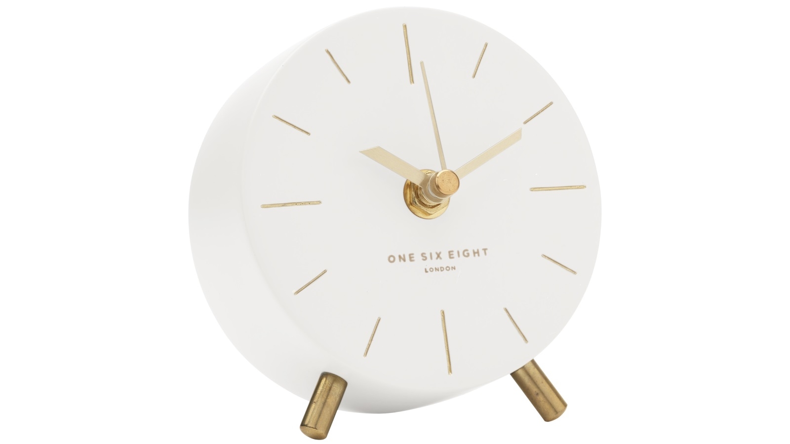 Osel Angelo White Silent Mantel Clock Harvey Norman