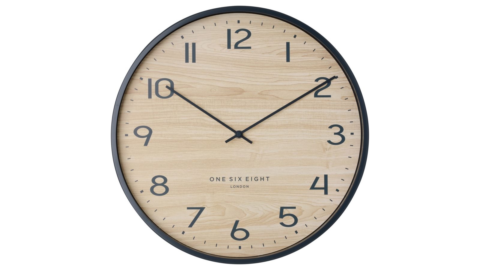Osel Taylor 40cm Silent Wall Clock Charcoal Grey Harvey Norman
