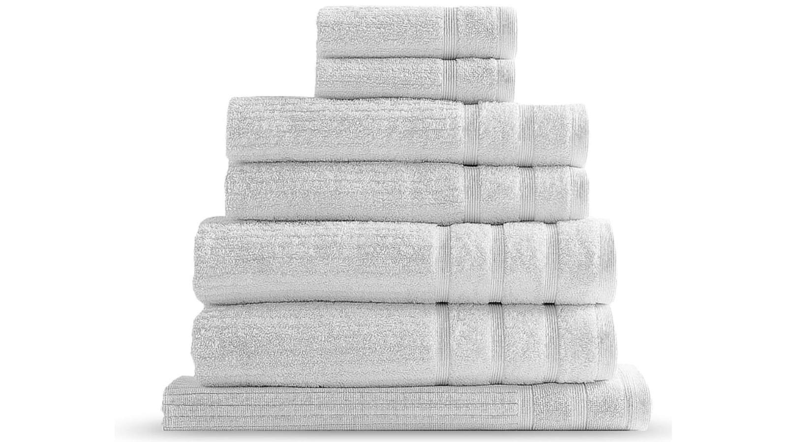 Royal Comfort Eden 8 Piece Towel Pack - White