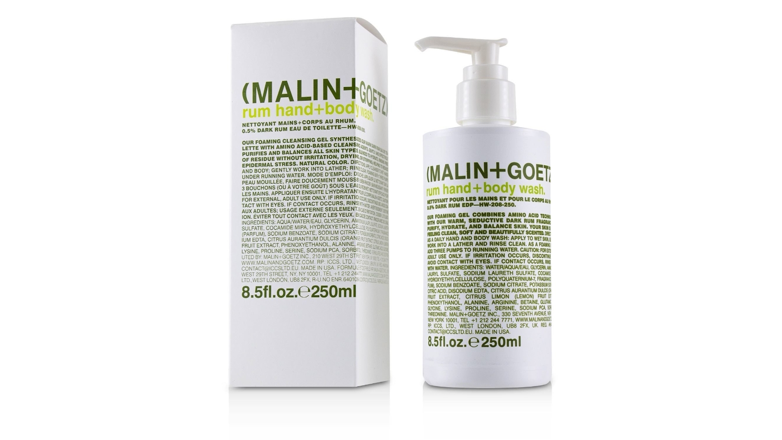 MALIN+GOETZ Rum Hand+Body Wash -250ml/8.5oz