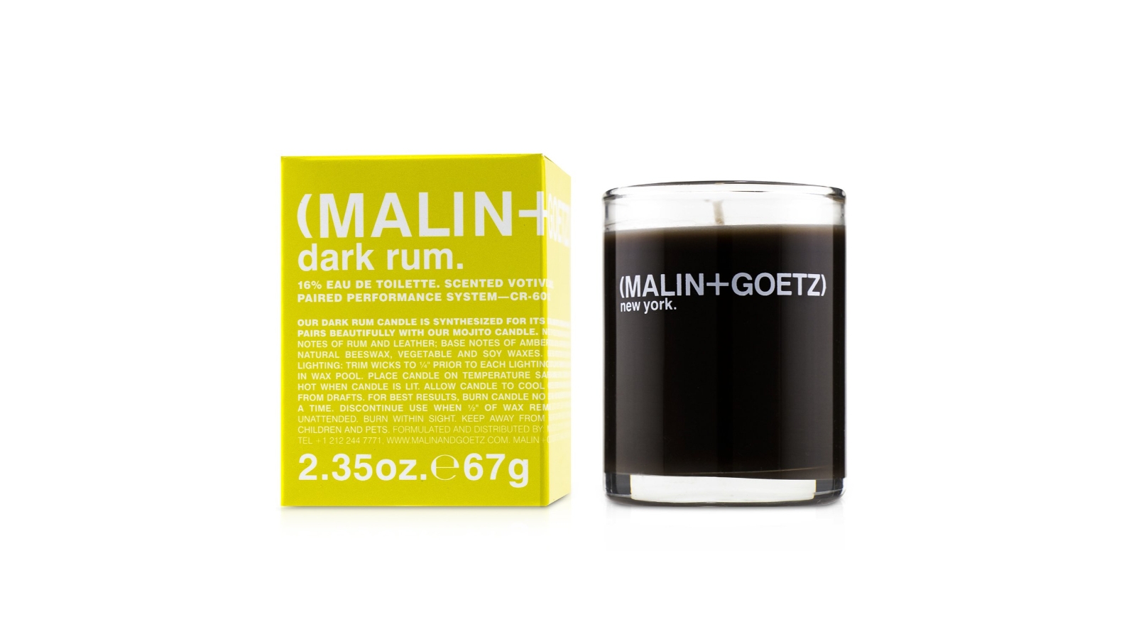 MALIN+GOETZ Scented Votive Candle - Dark Rum -67g/2.35oz