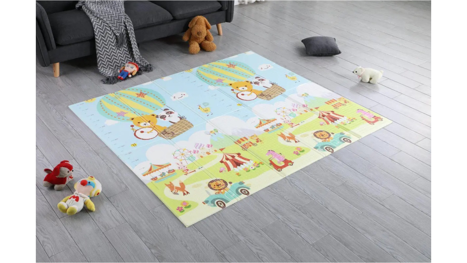 Joy Baby Smartplay Foldable Play Mat - Animal Circus