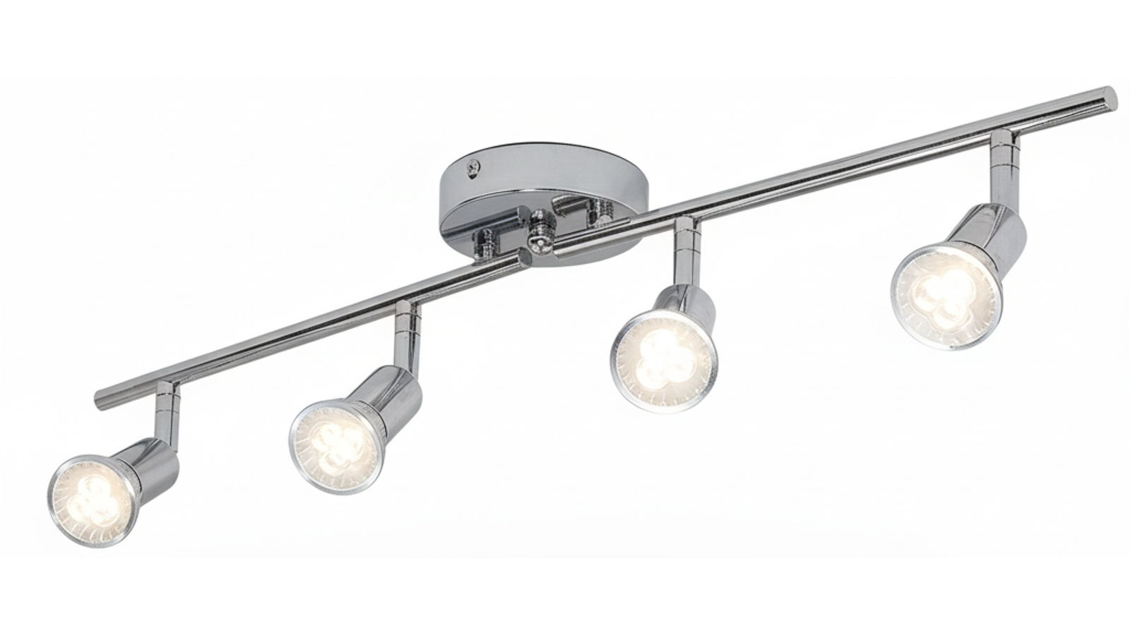 Vikus Modern 4 Light Track LED Lighting Kit - Chrome