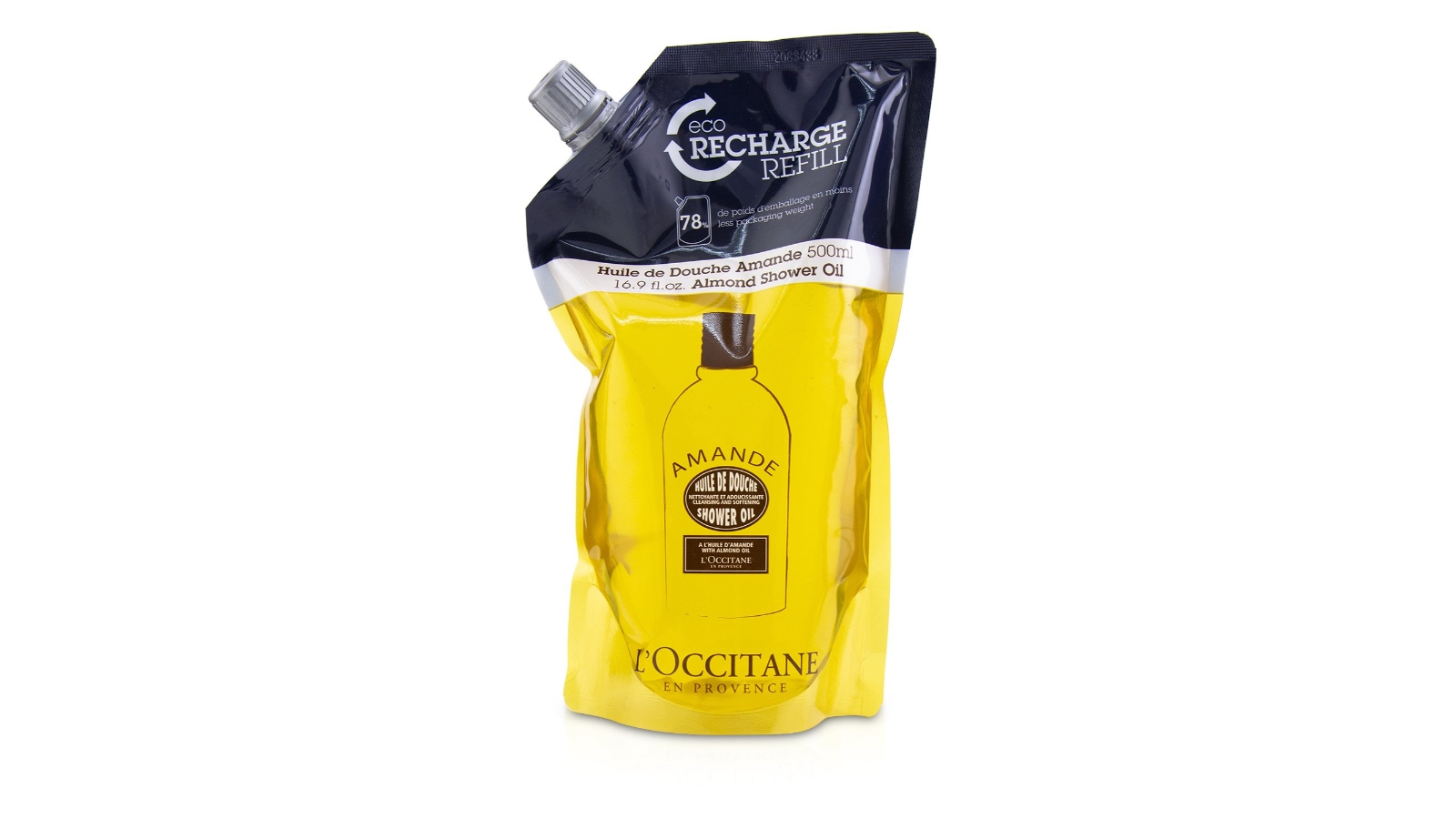 L'Occitane  Almond Cleansing & Softening Shower Oil (Eco-Refill) -500ml/16.9oz