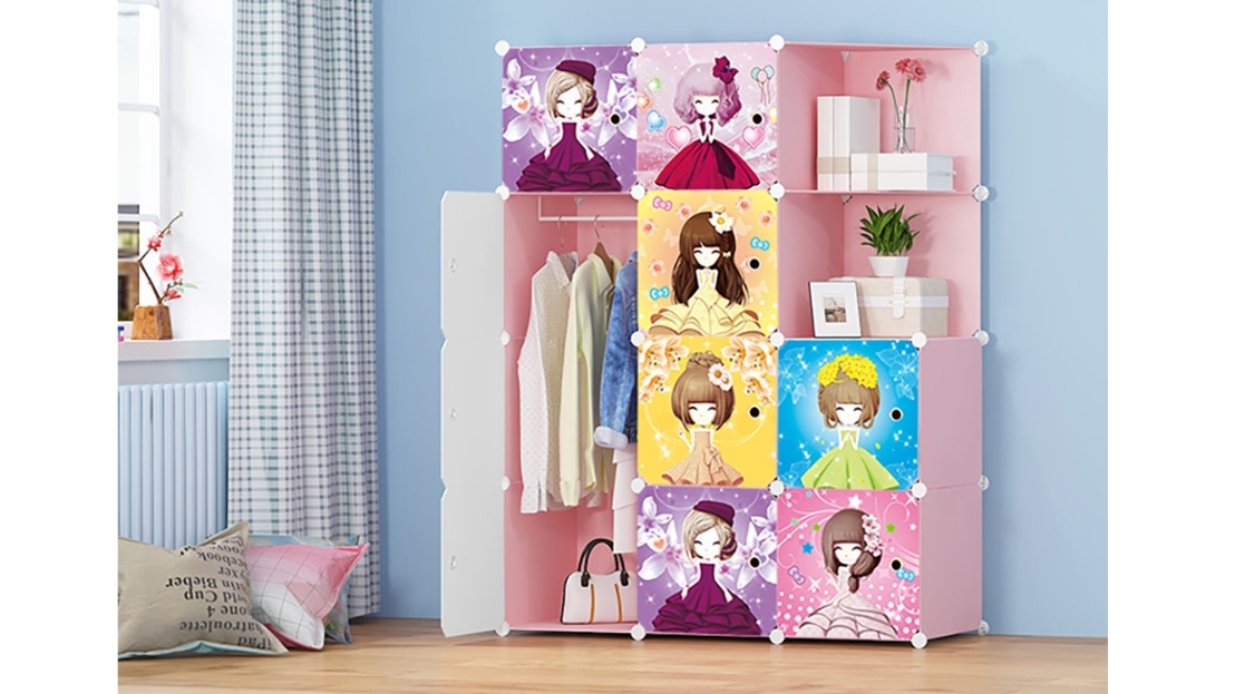 Soga 10 Cubes Princess Design Storage Organiser