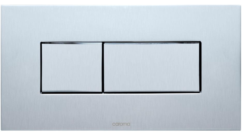 Invisi Series II Metal Rectangular Dual Flush Plate & Buttons
