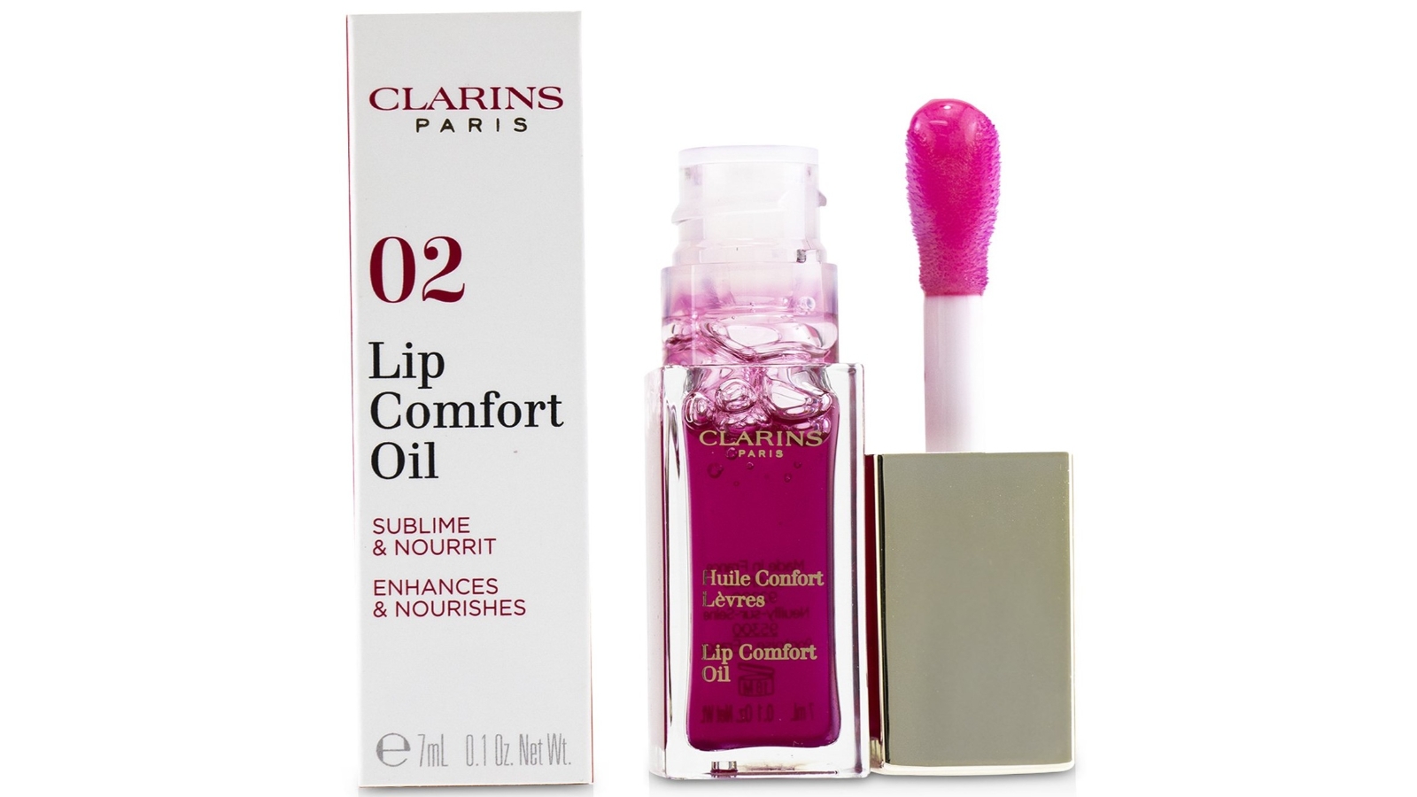 Clarins Lip Comfort Oil - # 02 Raspberry -7ml/0.1oz