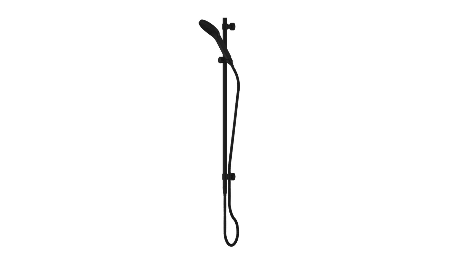 Greens Lavish BubbleJet Rail Shower - Matte Black
