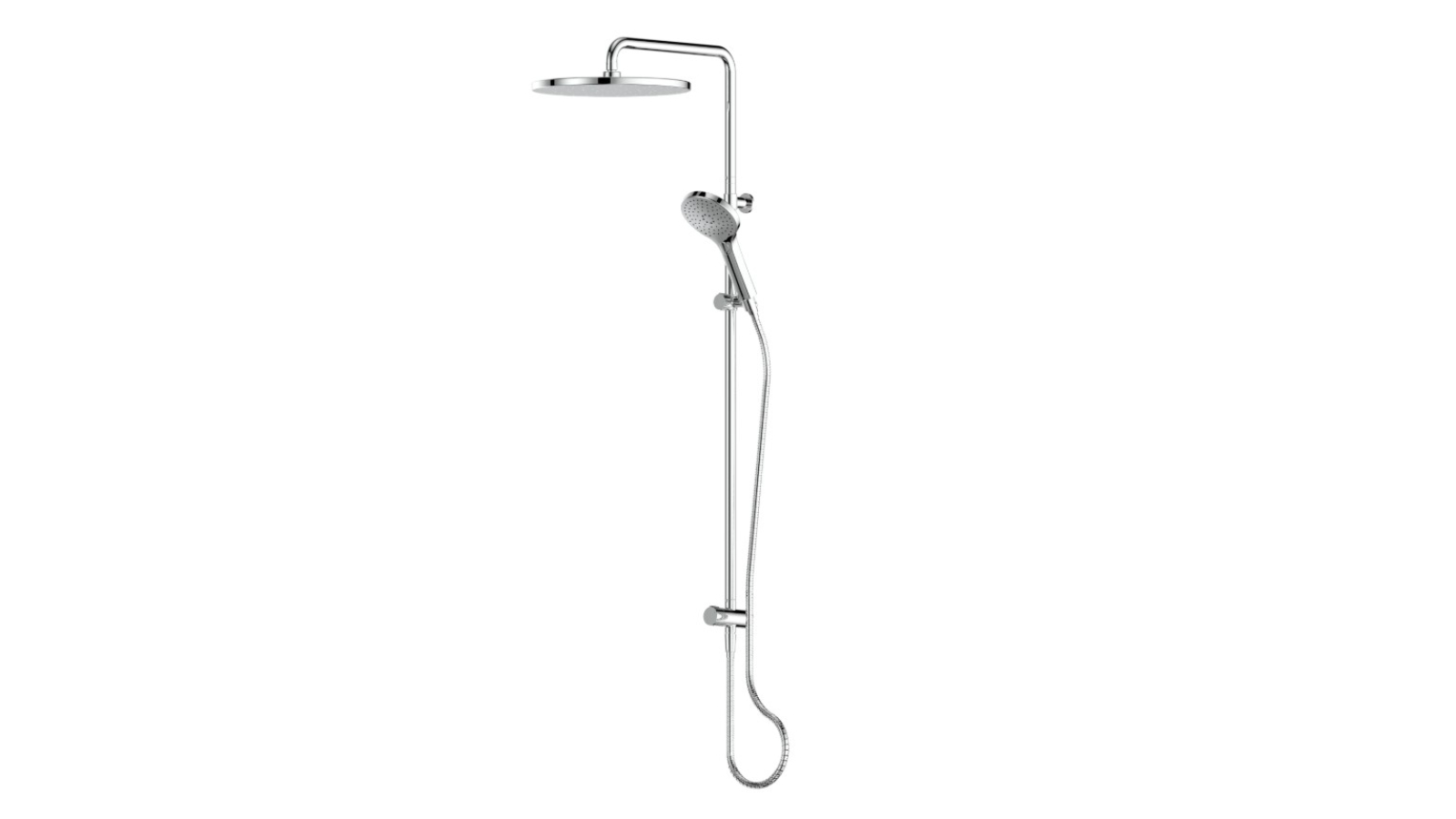 Greens Lavish BubbleJet Twin Rail Shower - Chrome