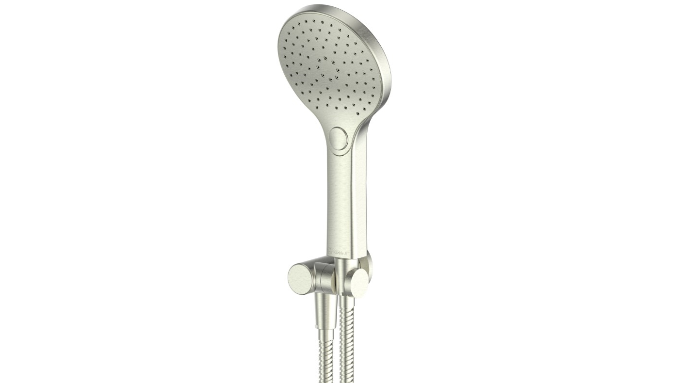 Greens Ashmore BubbleJET Hand Shower with Bracket - Brushed Nickel