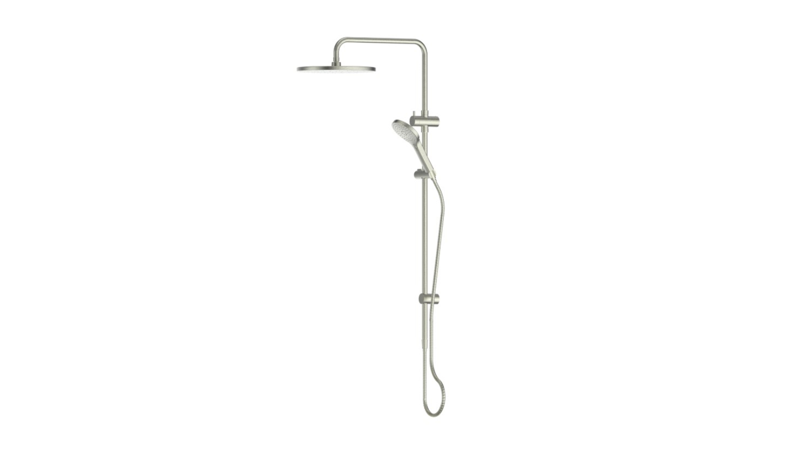 Greens Ashmore Twin Rail Shower - Brushed Nickel