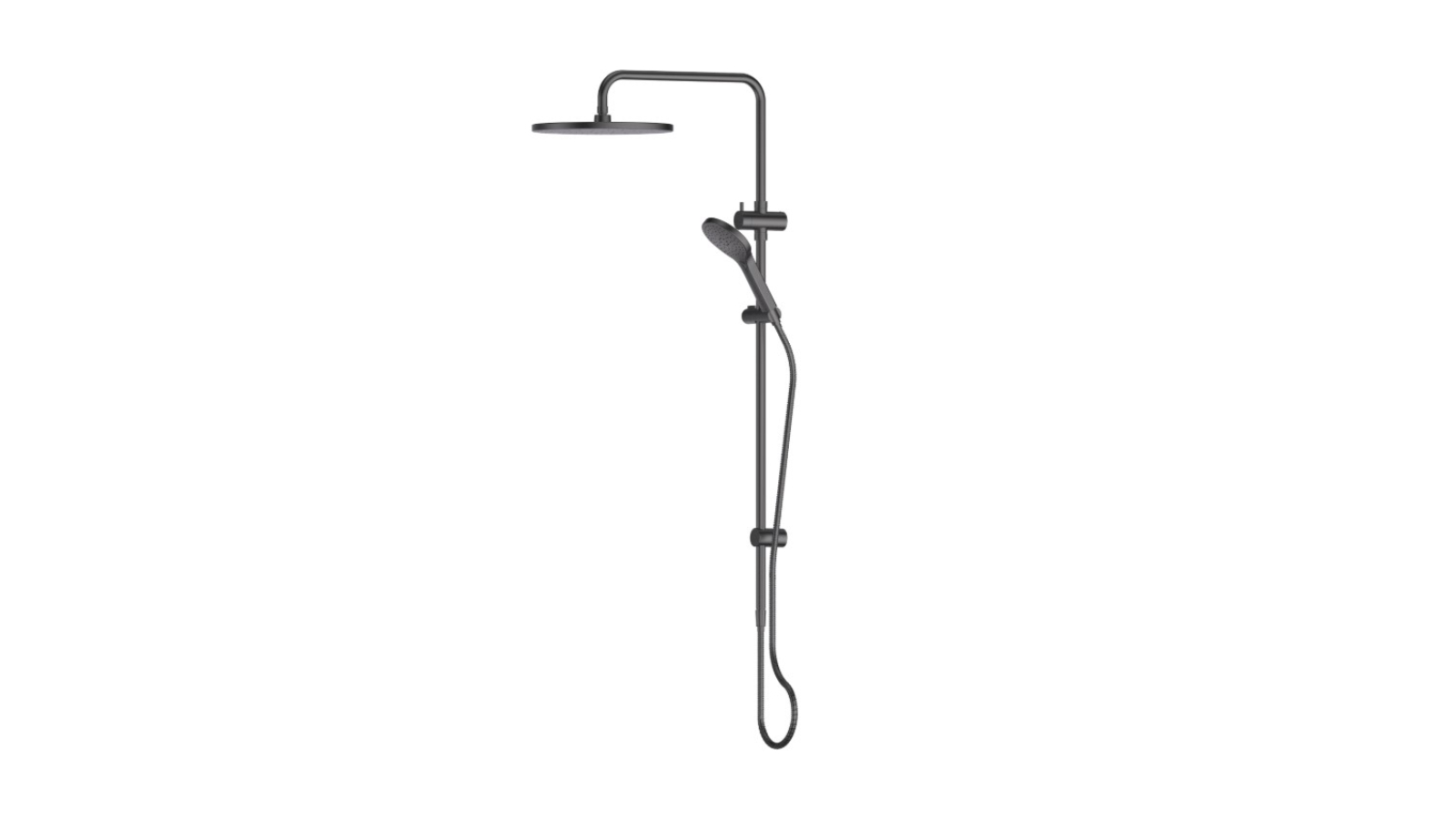 Greens Ashmore Twin Rail Shower - Gunmetal