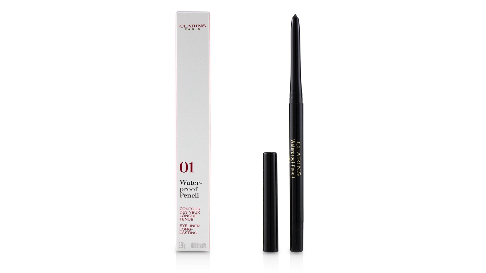 Clarins Waterproof Pencil - # 01 Black Tulip -0.29g/0.01oz