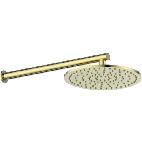 Greens Lavish Brass Wall Shower - Brushed Brass