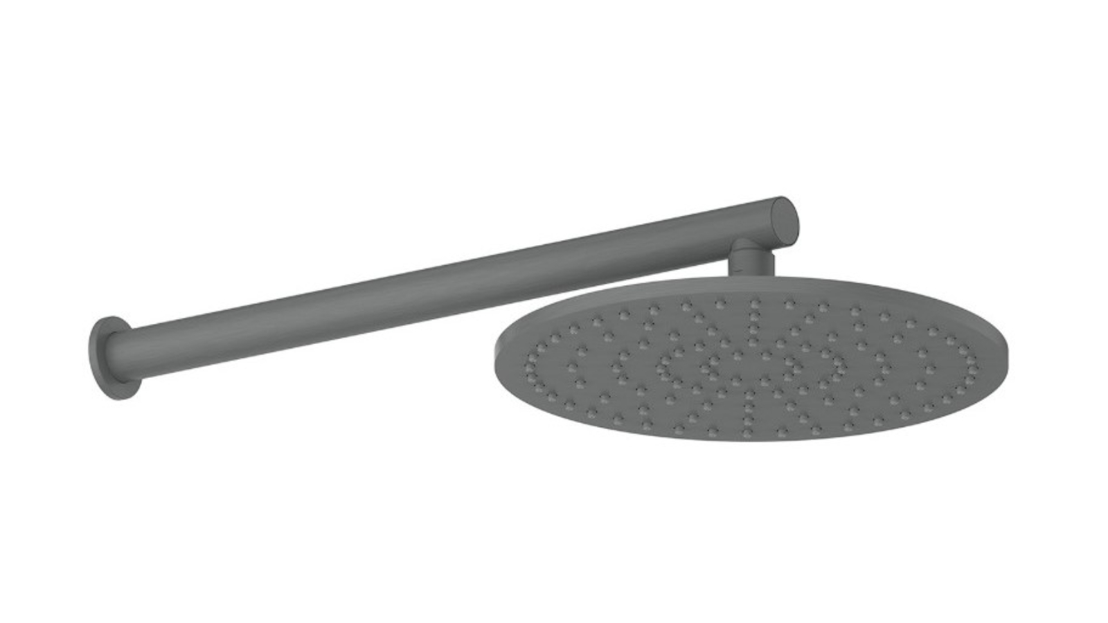 Greens Lavish Brass Wall Shower - Gunmetal