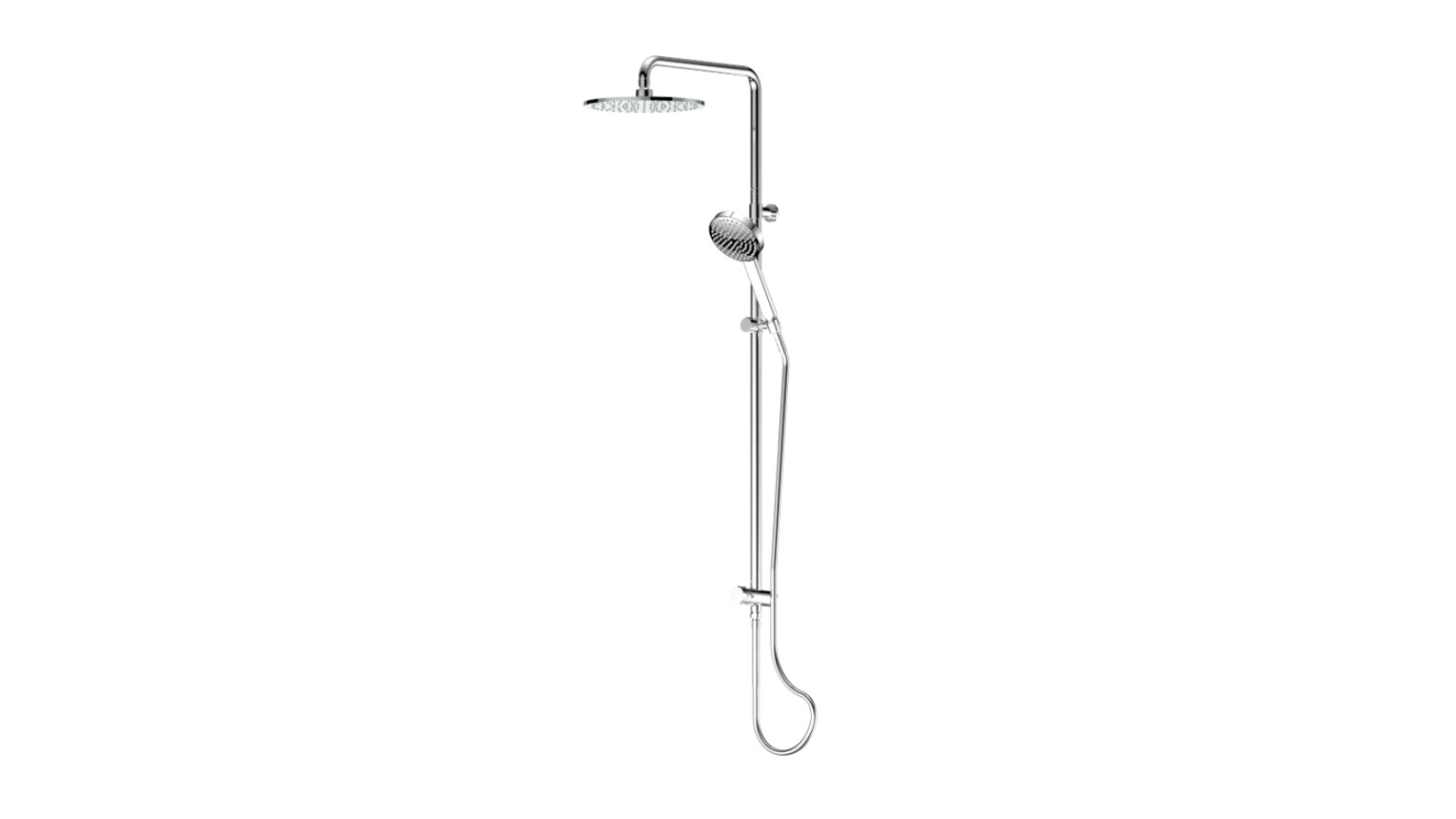 Greens Lavish Brass Twin Rail Shower- Chrome