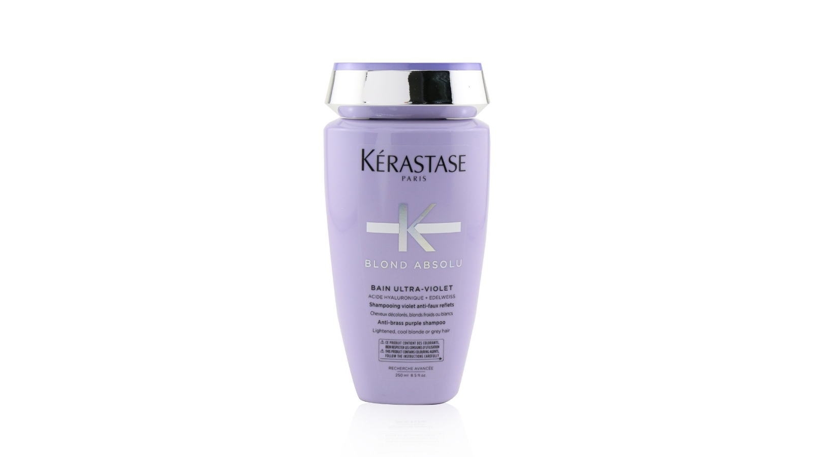 Kerastase Blond Absolu Bain Ultra-Violet Anti-Brass Purple Shampoo (Lightened, Cool Blonde or Grey Hair)  - 250ml/8.5oz