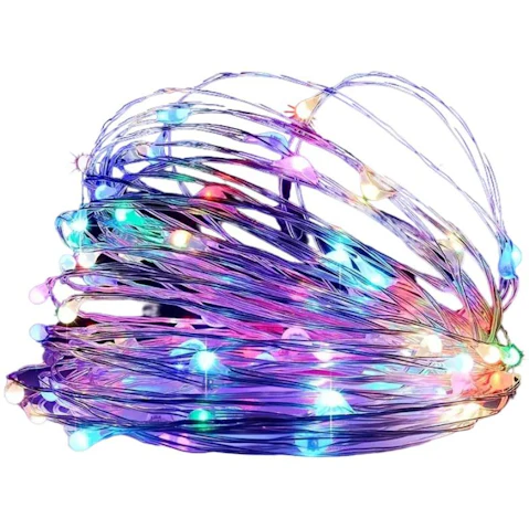 NNETM Solar Powered Copper Wire String Light