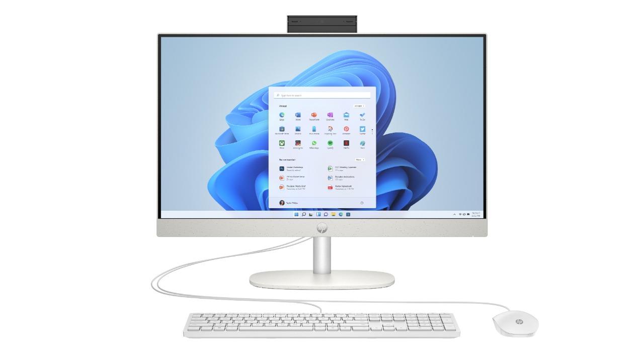 HP 24 inch Ultra 5 125H 16GB 512GB SSD All in One Desktop White Harvey Norman
