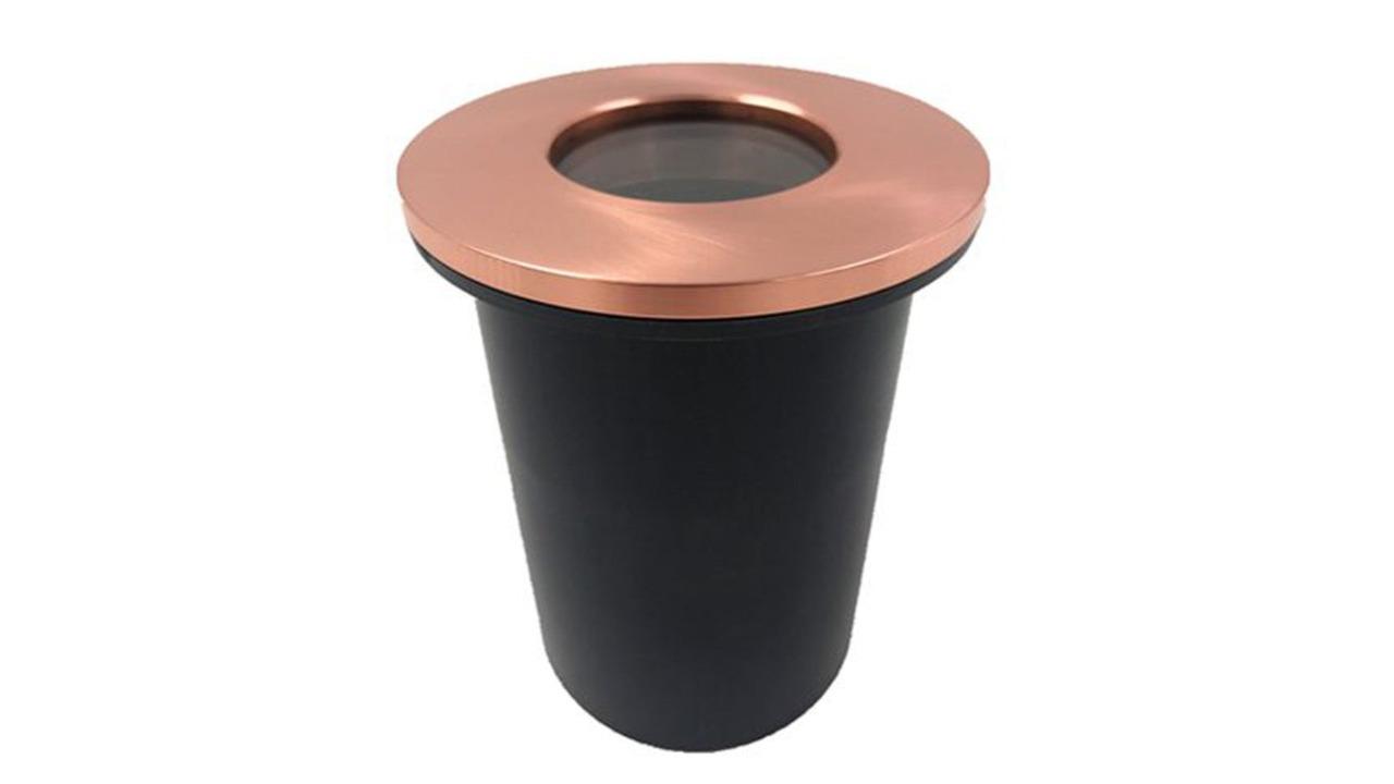 Inground Up Light MR16 Round Copper Face Plate 9cm Open IP67