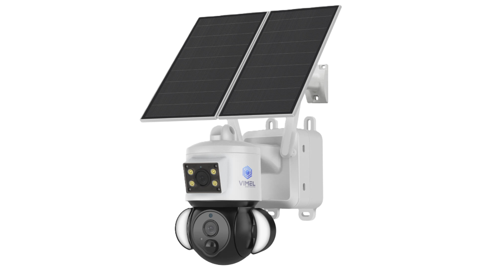 Vimel 360 View WiFi Solar Battery 2 Lens Security Camera  