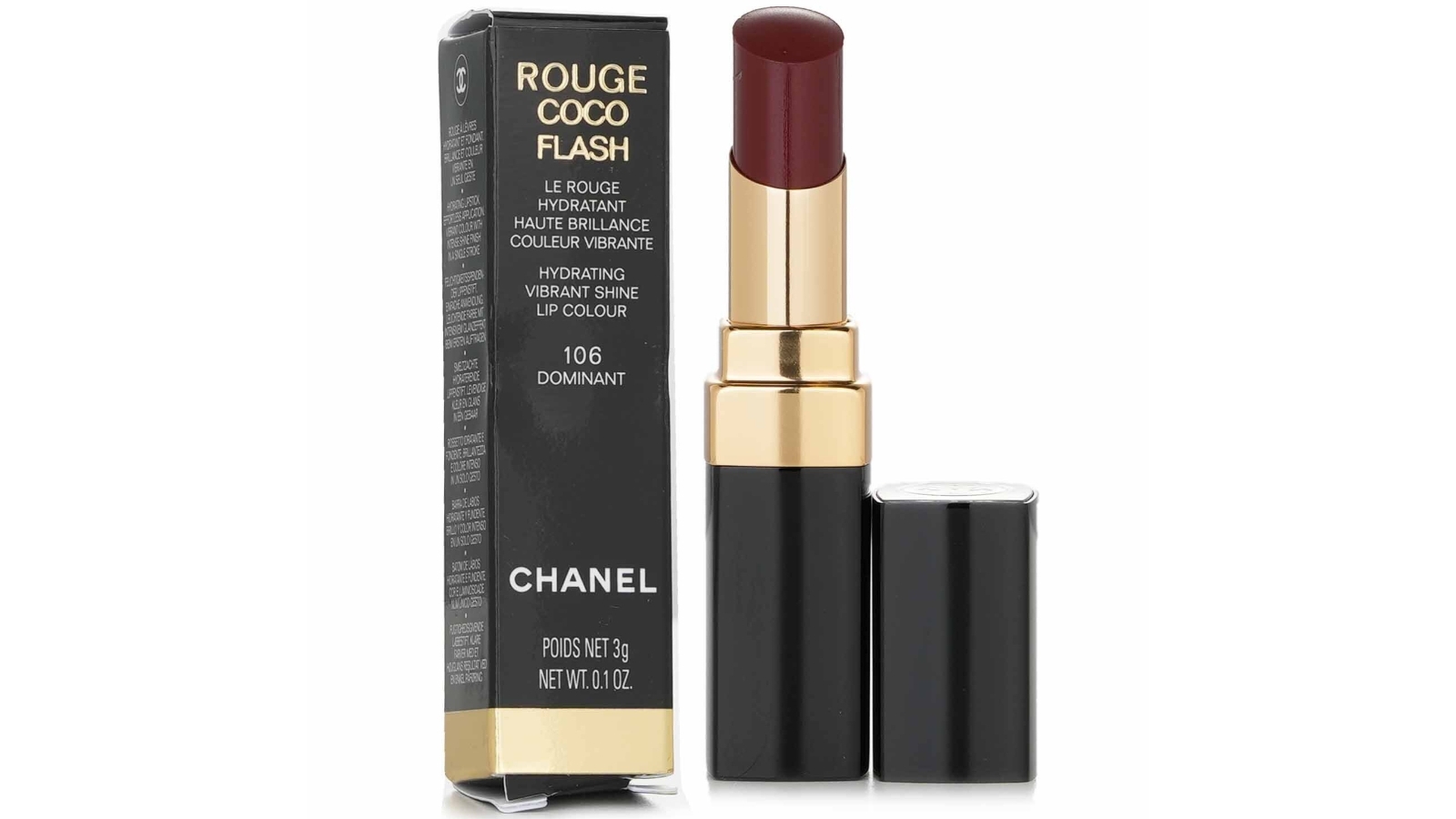  Chanel Rouge Coco Flash Lipstick - 106 Dominant Lipstick Women  0.1 oz : Beauty & Personal Care