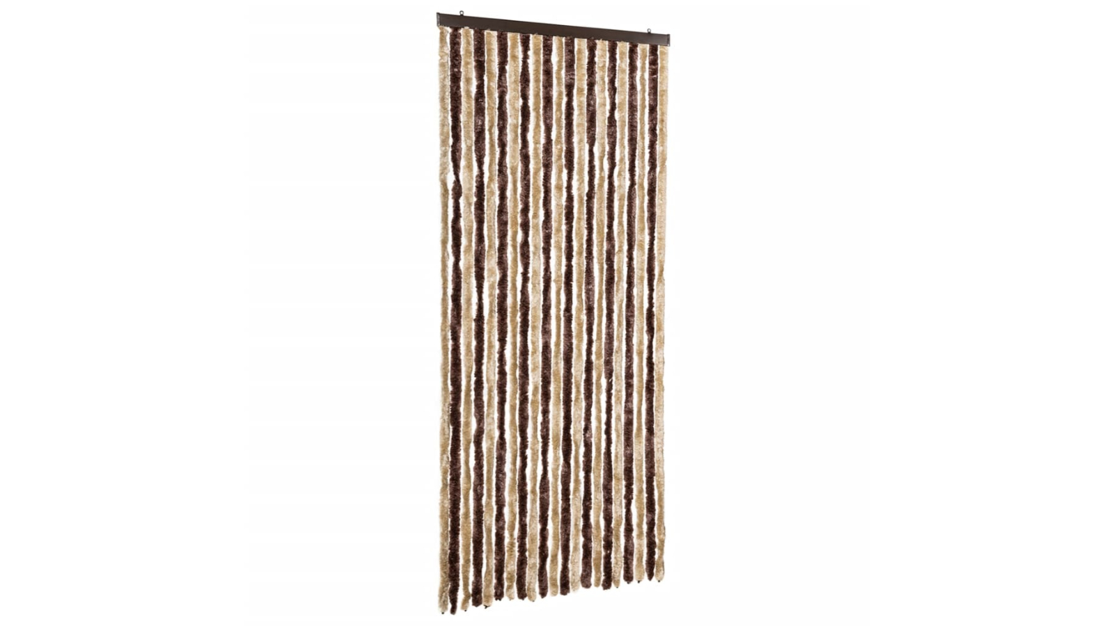 vidaXL Chenille Insect Curtain 90 x 220cm - Beige and Light Brown