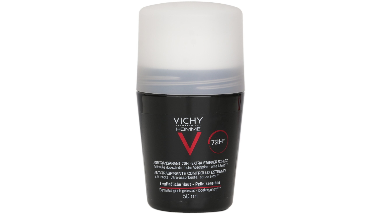 Vichy Homme 72H Extreme-Control Antiperspirant Roll-On (For Sensitive Skin) - 50ml/1.69oz