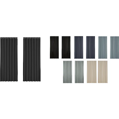 Artiss 2 Panel 240 x 230cm Eyelet Blockout Curtain