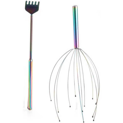 LatestBuy Luxury Calming Set - Head Tickler & Extendable Scratcher