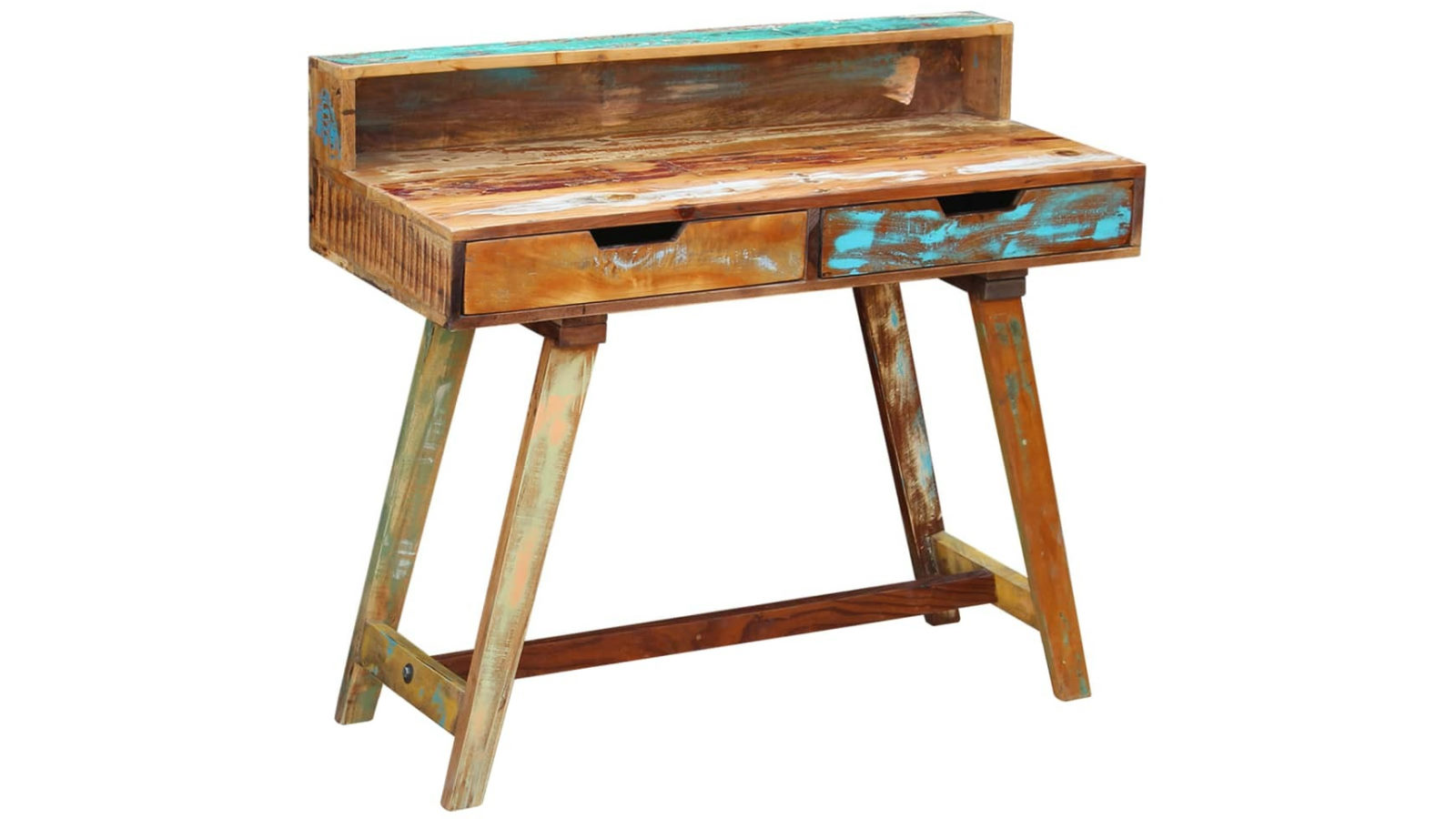 vidaXL Reclaimed Wood Desk