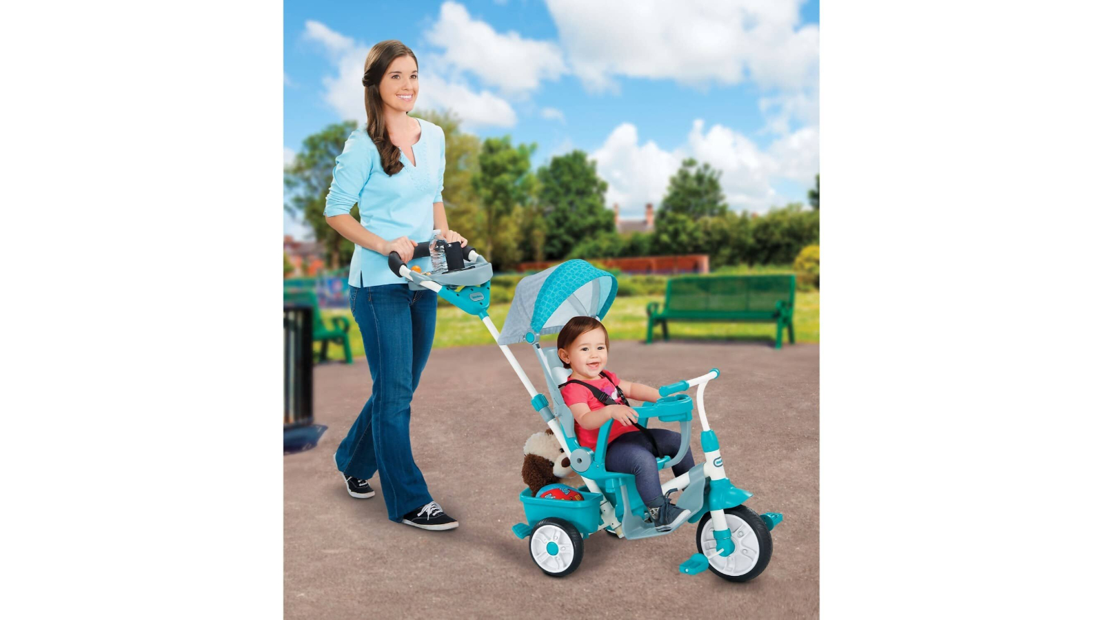 Little Tikes Perfect Fit 4 in 1 Trike Teal Harvey Norman