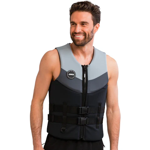 Jobe Graphite Grey Mens 50N Neoprene Front Entry Life Jacket