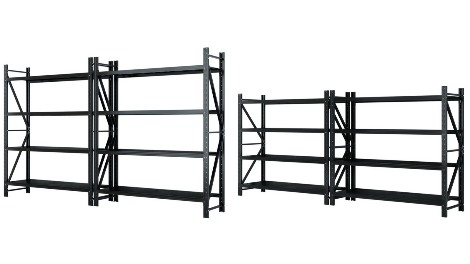 Giantz Black Garage Shelving Warehouse Rack 