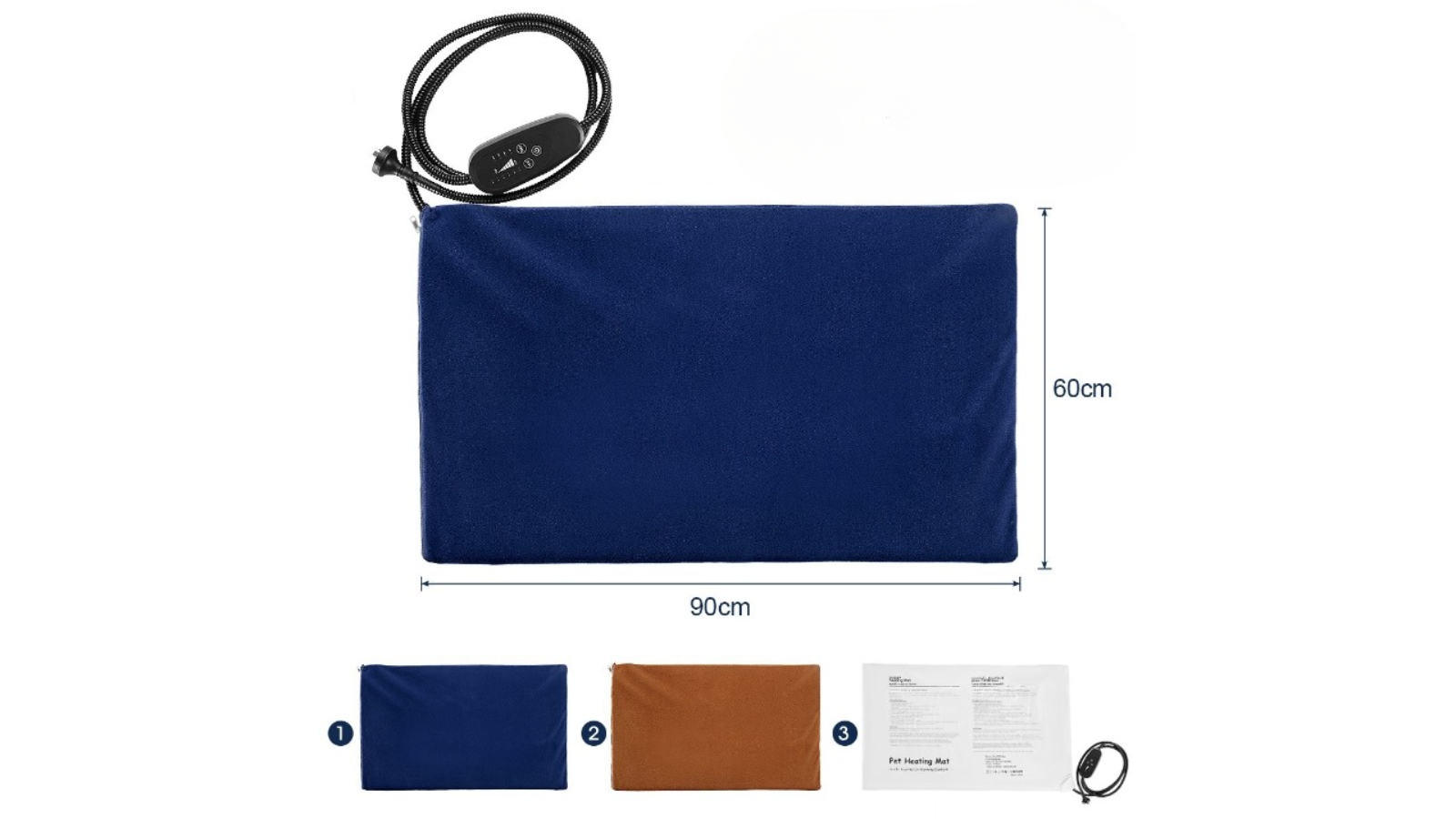 Pet Scene Blanket Electric Heating Bed Mat Pad X-Large Harvey