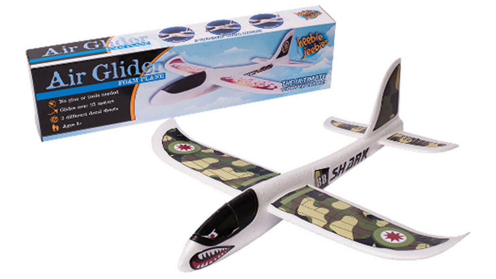Heebie Jeebies Air Glider Foam Plane