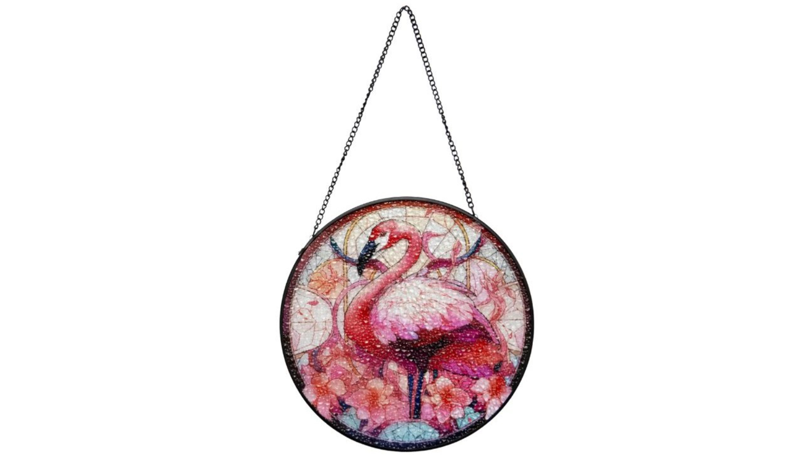 Willow and Silk Flamingo Stained Glass Sun Catcher - 20x0.2x35cm