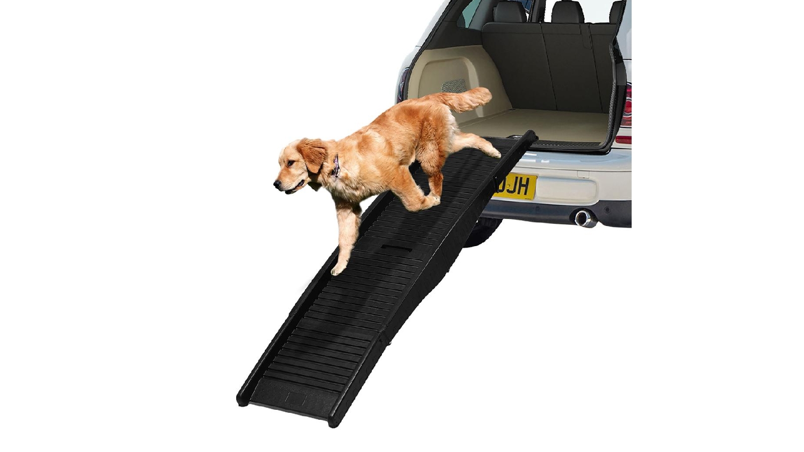 PaWz Small Dog Ramp Pet Car Suv Travel Stair - Black