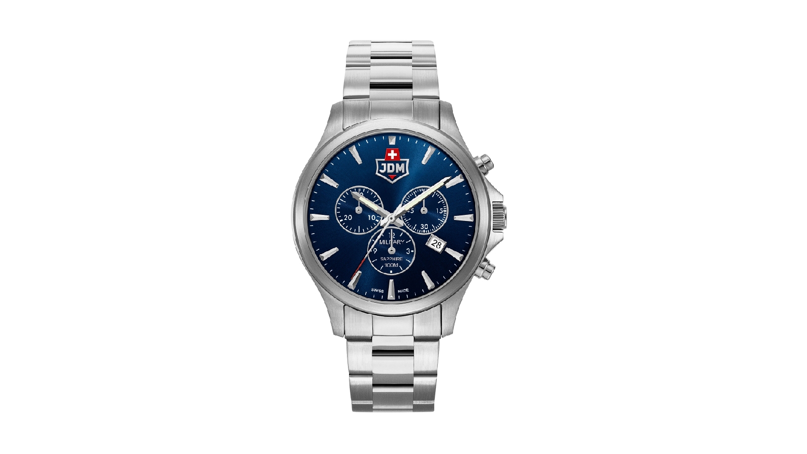 JDM Military Sapphire Alpha Chrono Watch 4.2cm - Blue