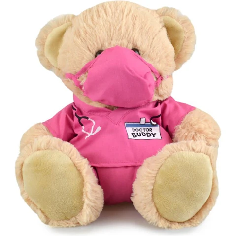 My Buddy Bear Doctor Kids 23cm Soft Toy - Pink