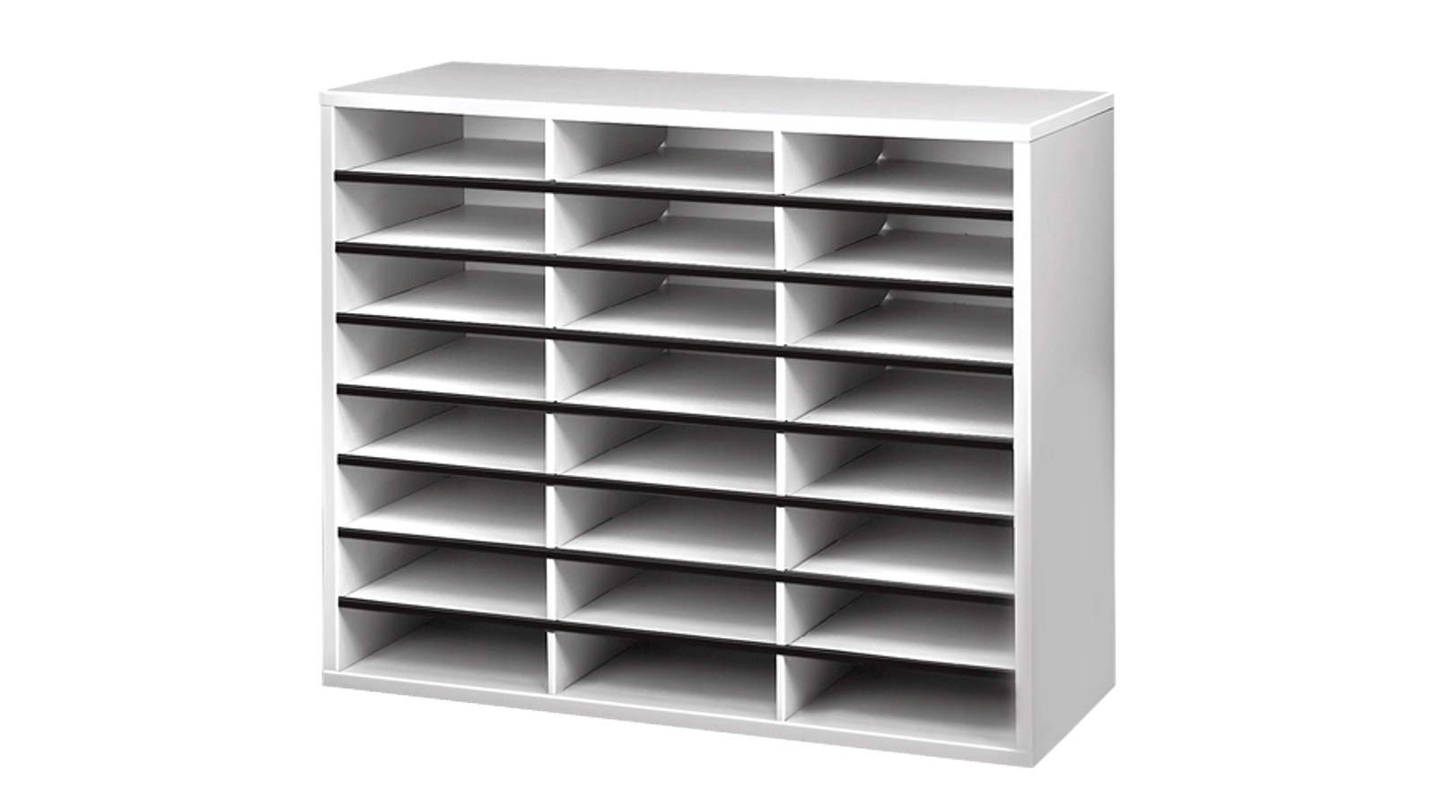Fellowes 24 Compartments Bankers Box Litreature Sorter - Dove Grey
