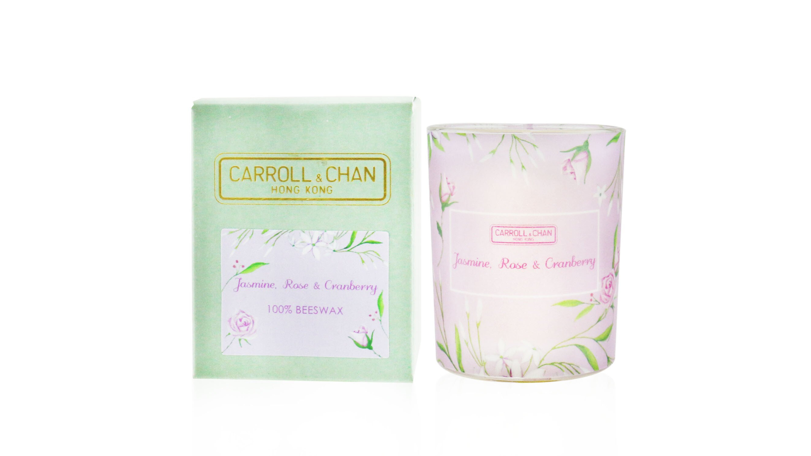 Carroll and Chan Jasmine Rose Cranberry Beeswax Votive Candle - 65g/2.3oz